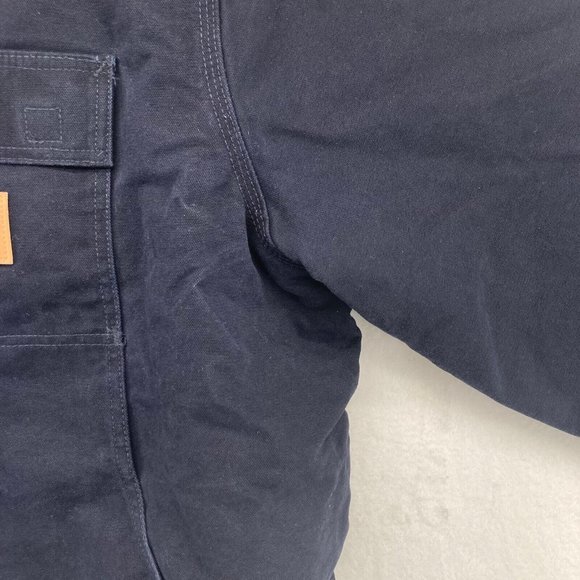 Carhartt Men's Navy Blue Zip-up Duck Arctic Coat Quilt Jacket C26-MDT Sz 2XL NWT - Picture 4 of 9